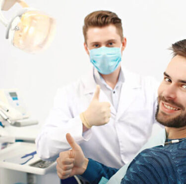 A man with a dentist